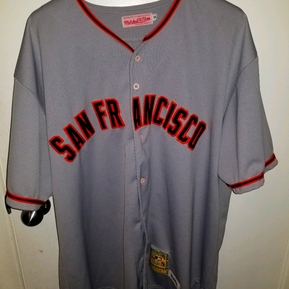 MITCHELL AND NESS BASEBALL JERSEY BARRY BONDS